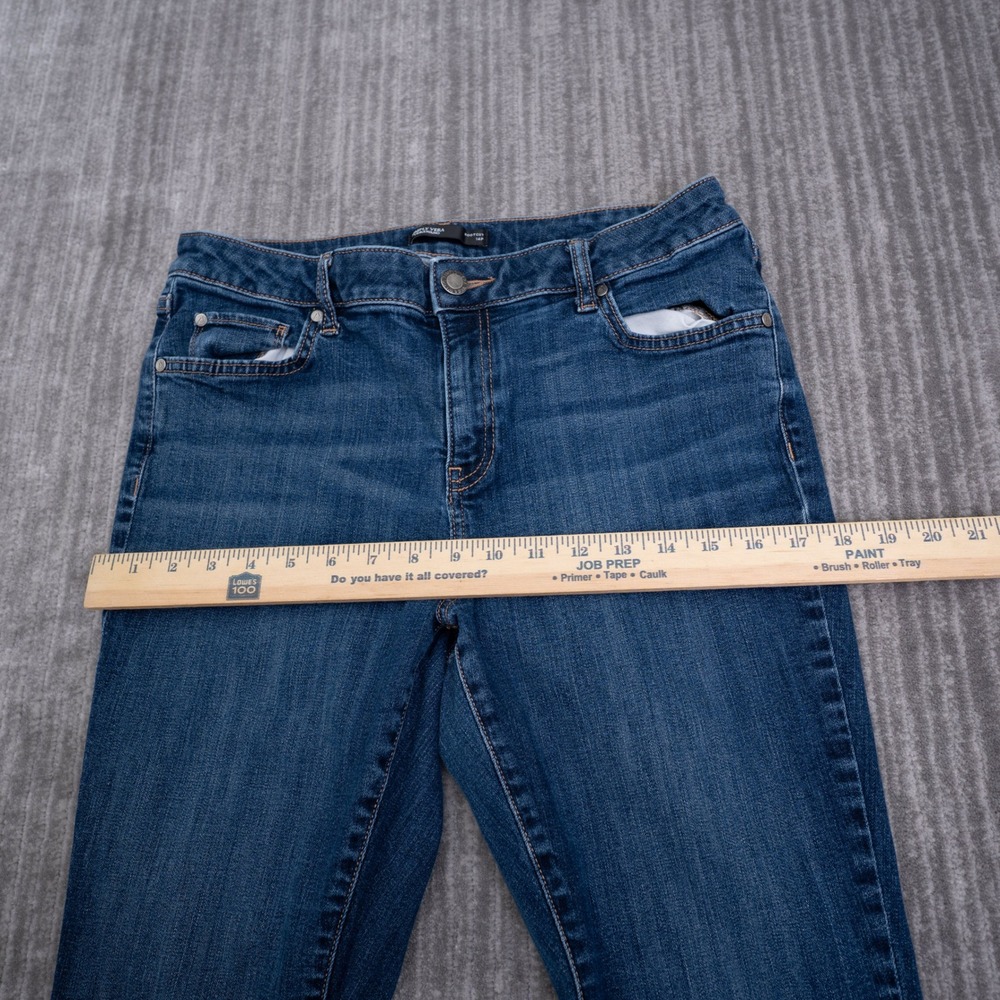 Simply Vera Vera Wang Bootcut Jeans Womens 14P Dark Wash Stretch Denim Blue - Picture 4 of 10